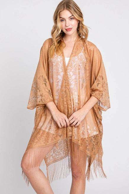 Caramel Lace Kimono