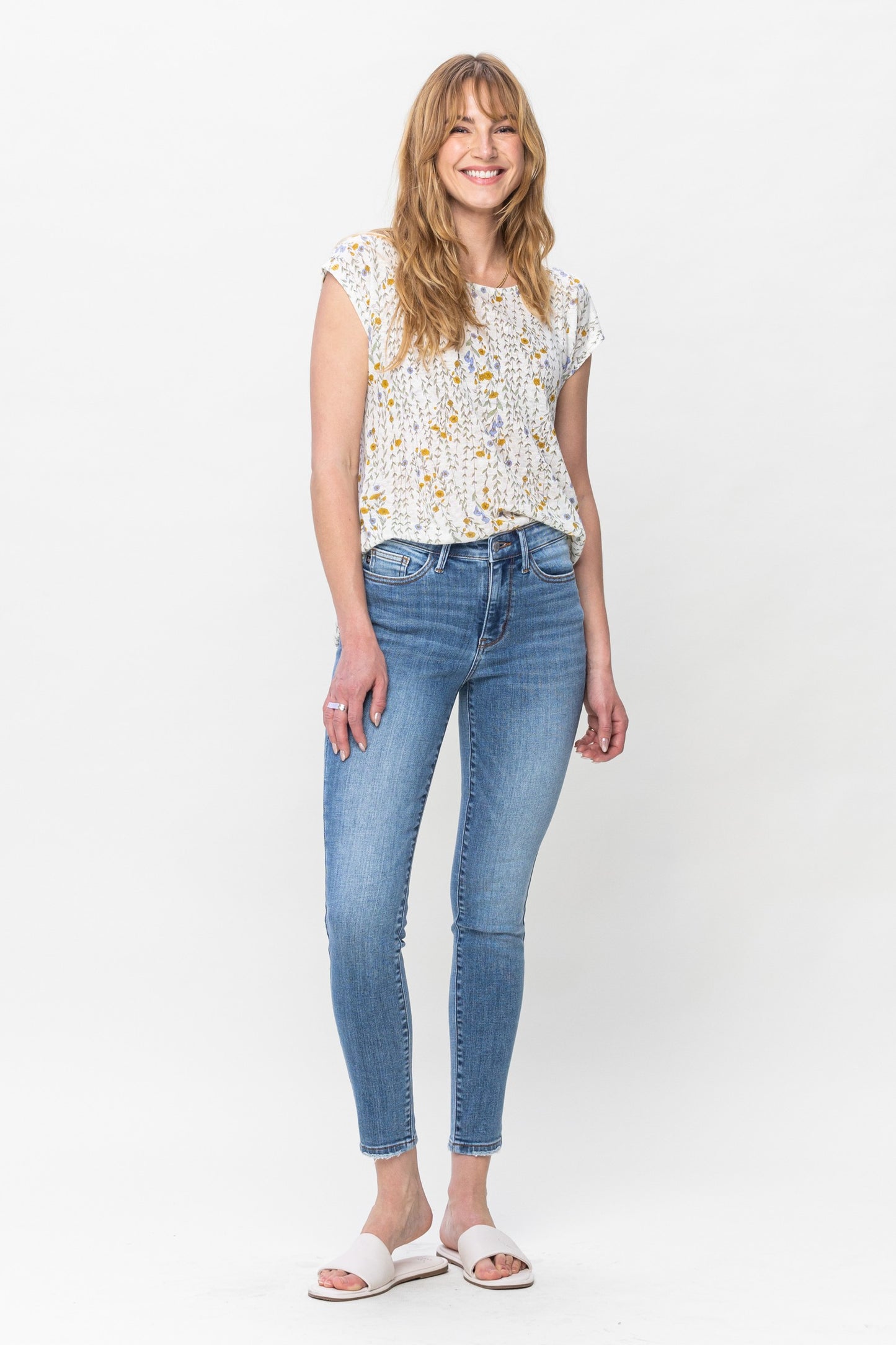 Judy Blue Mid-Rise Vintage Skinny Denim