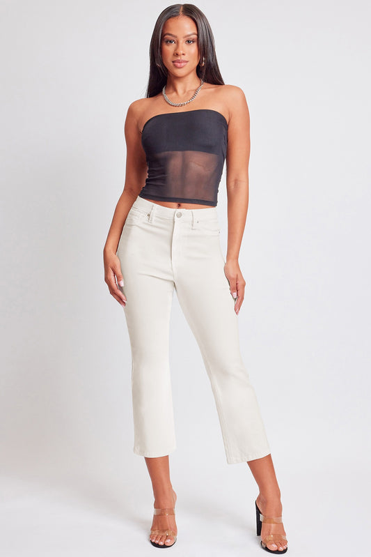 Crop Kick Flare Pant In Ivory