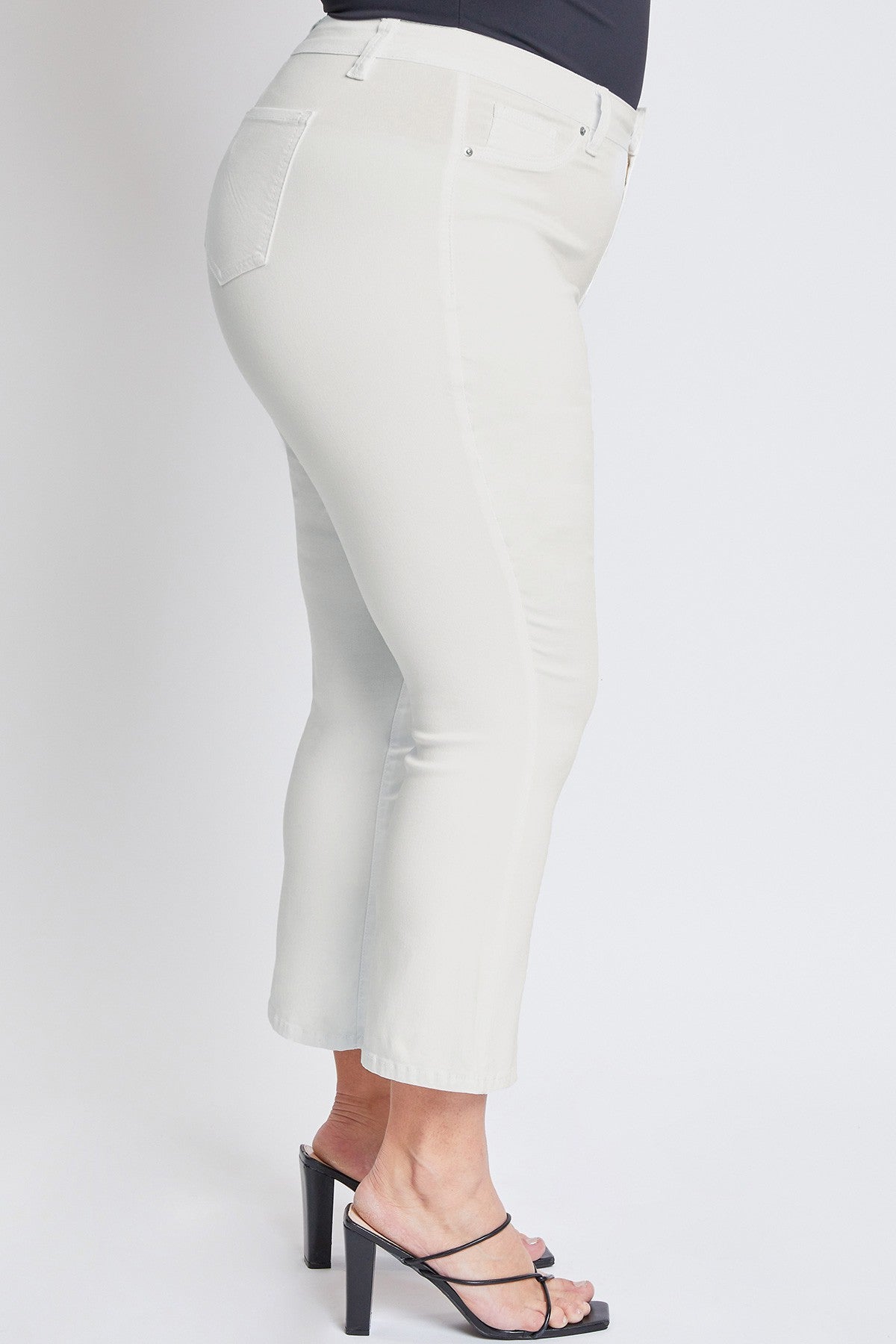 Crop Kick Flare Pant In Ivory