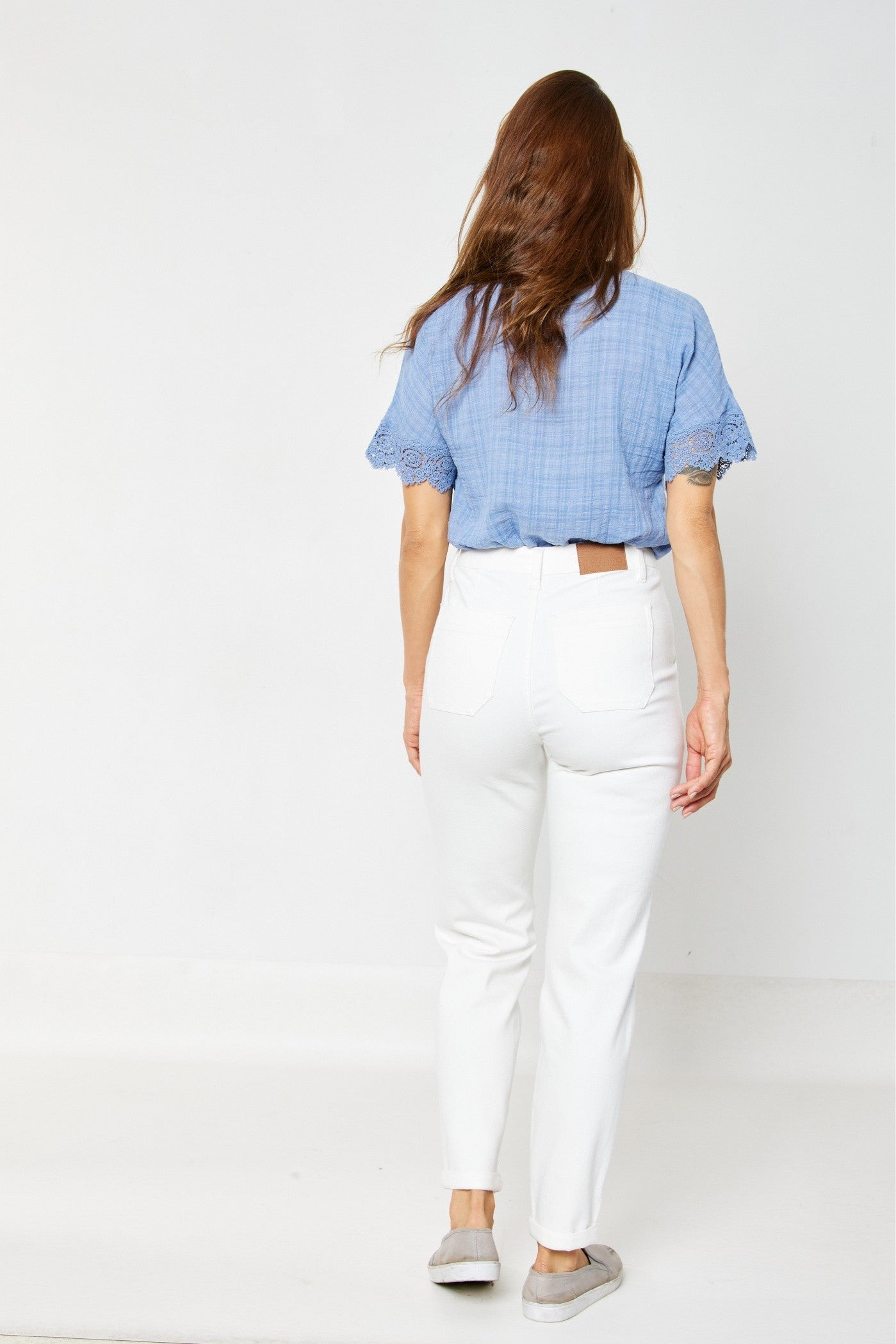 Judy Blue High Waisted White Jogger Denim