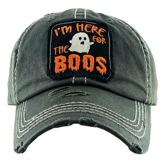 Here For The Boos Baseball Hat