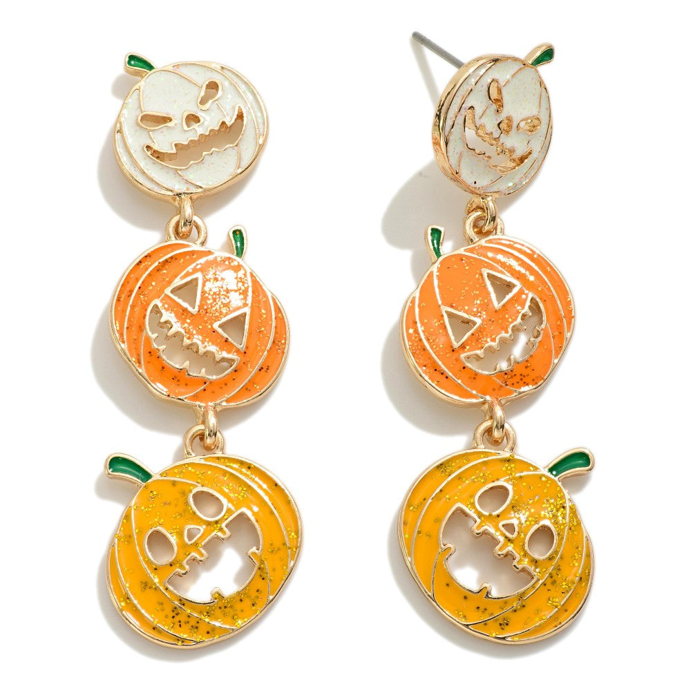 Waterfall Pumpkin Earring