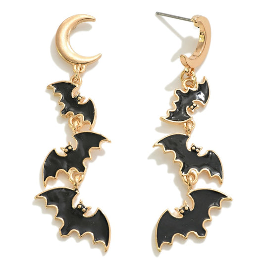 Bat Waterfall Earrings