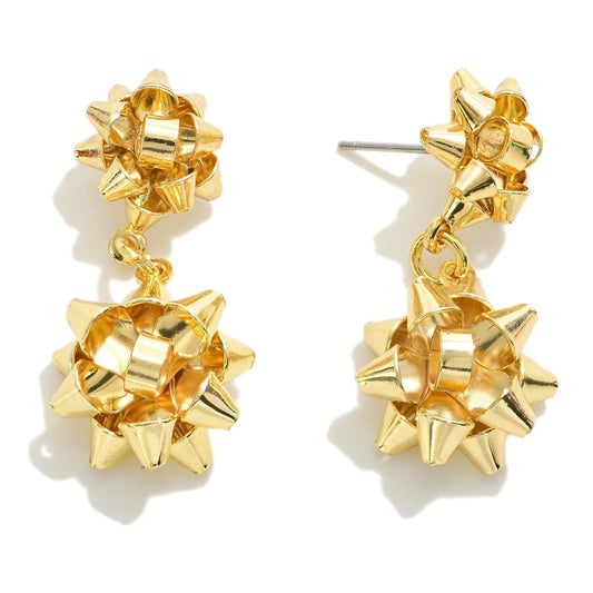 Bow Earrings Gold