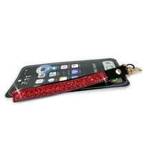 Jacqueline Kent Bling Phone Wrist Lanyard Red