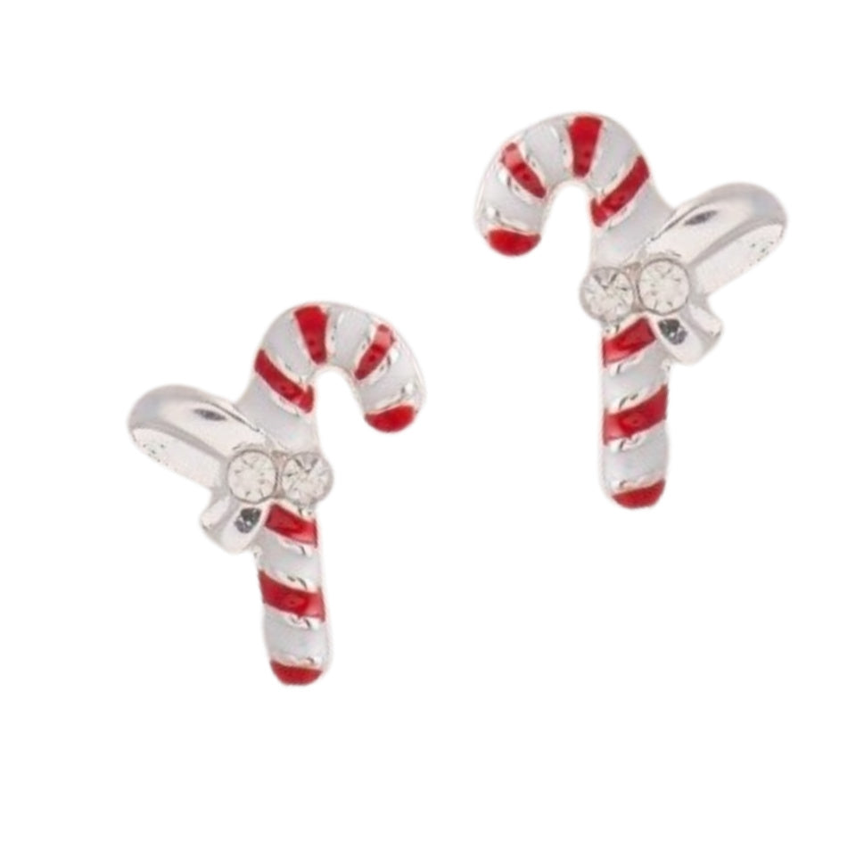 Small Candy Cane Earrings