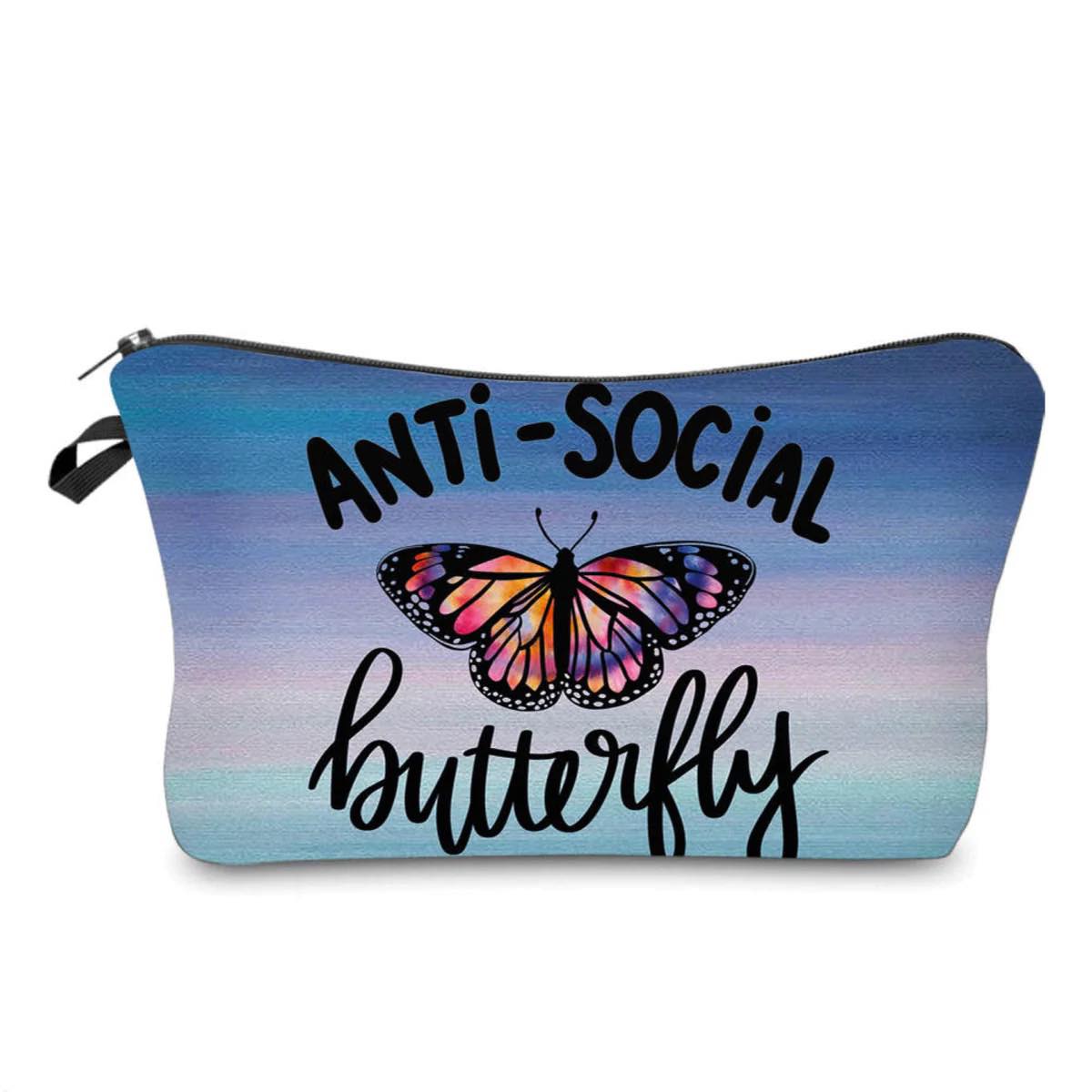 Carry All Pouch- Anti Social Butterfly