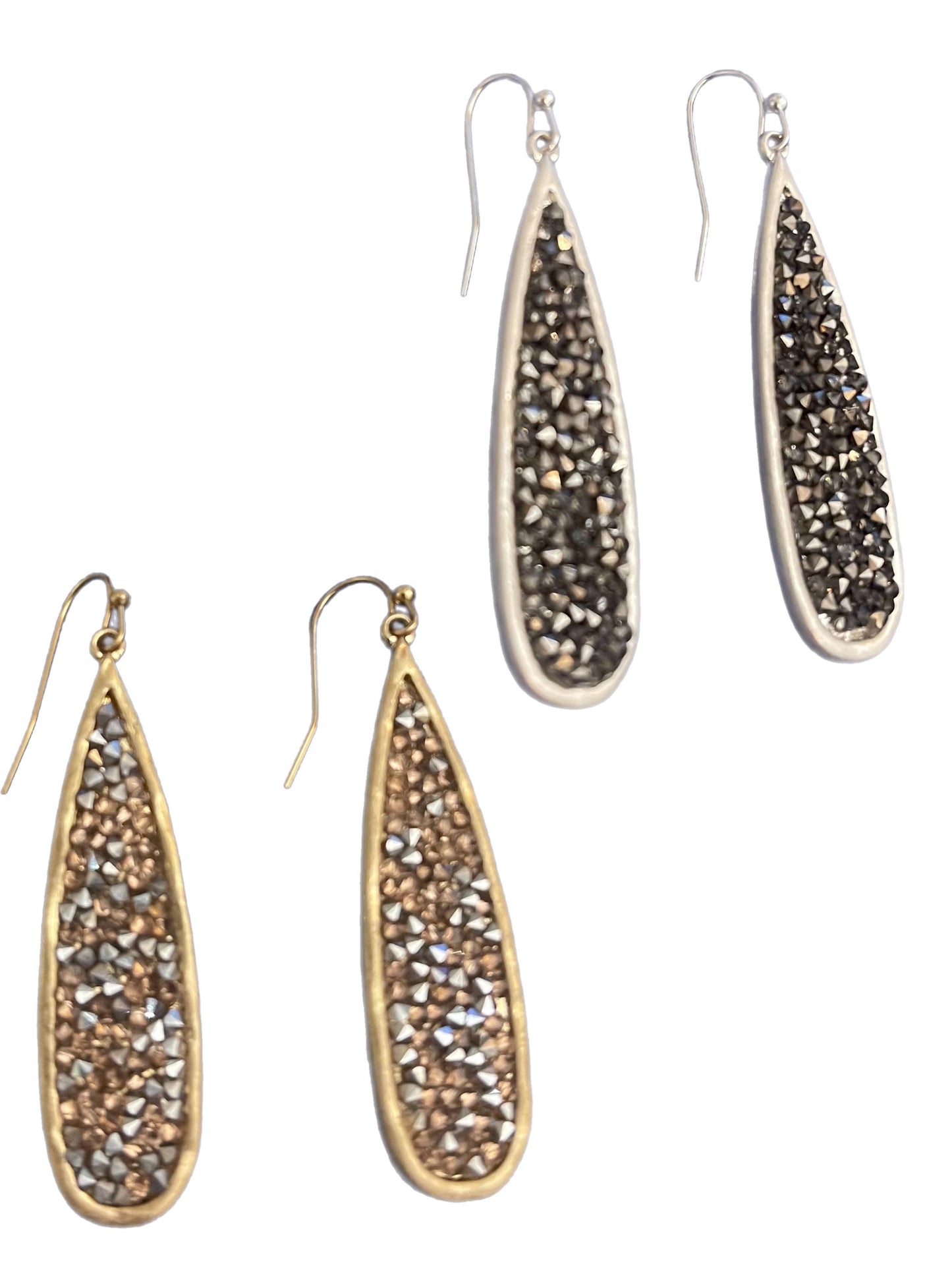 Druzy Teardrop Earring