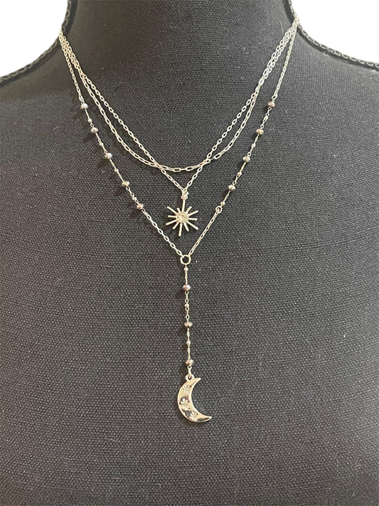 Triple Strand Celestial Necklace