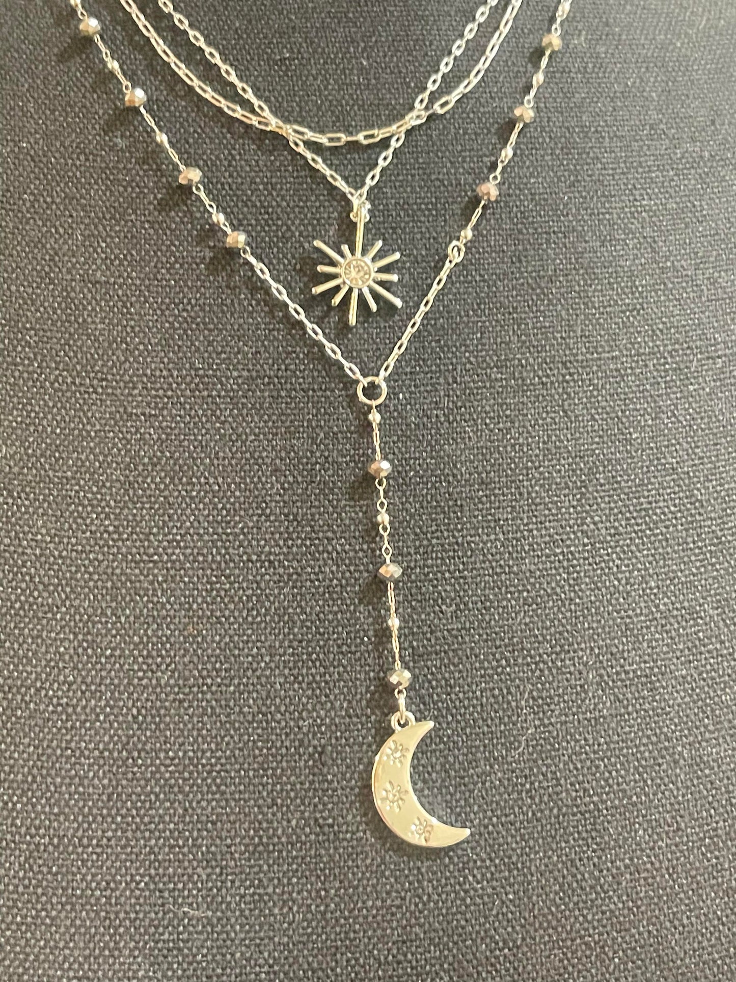 Triple Strand Celestial Necklace