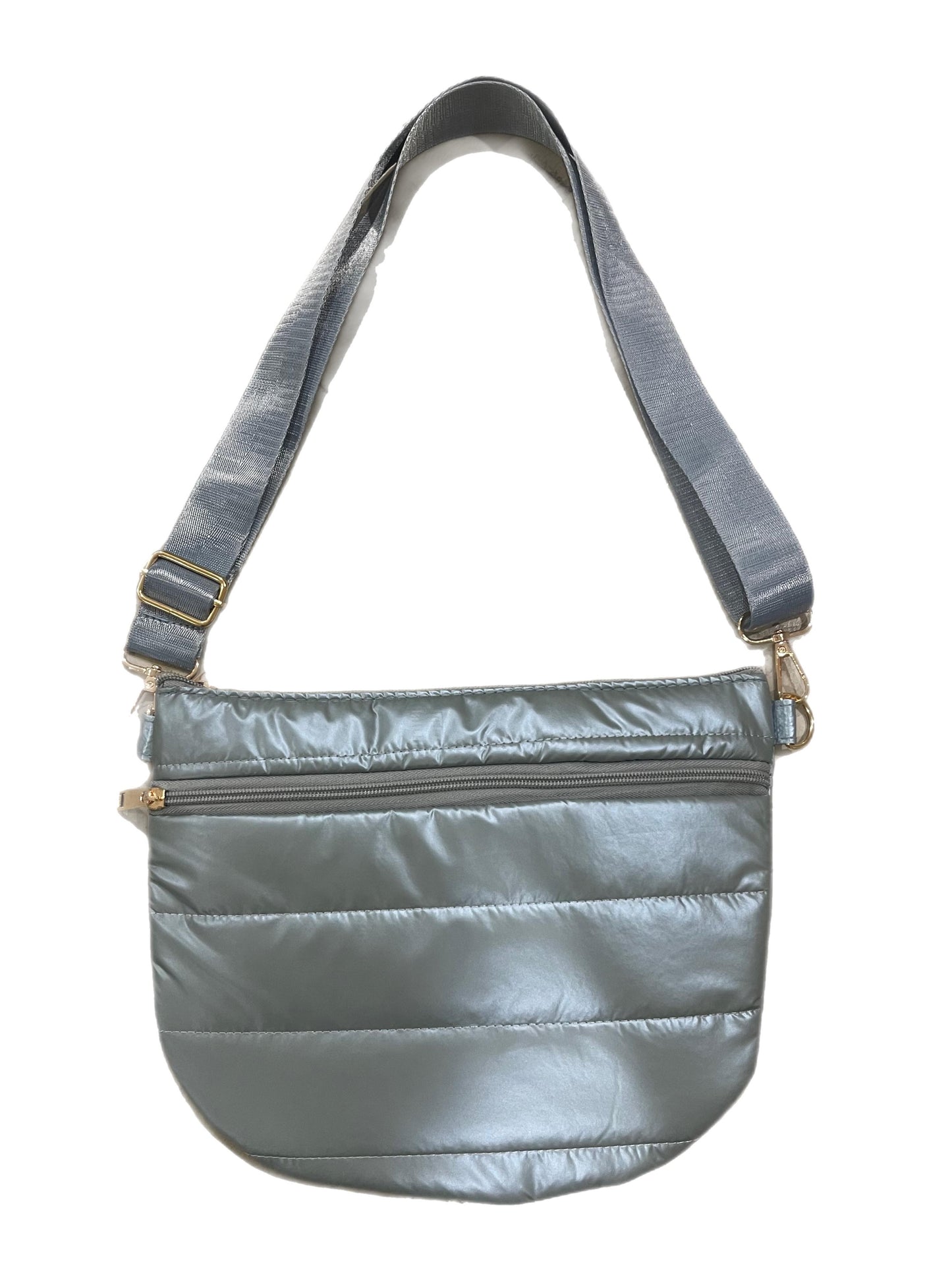 Horizontal Puffer Crossbody Bag