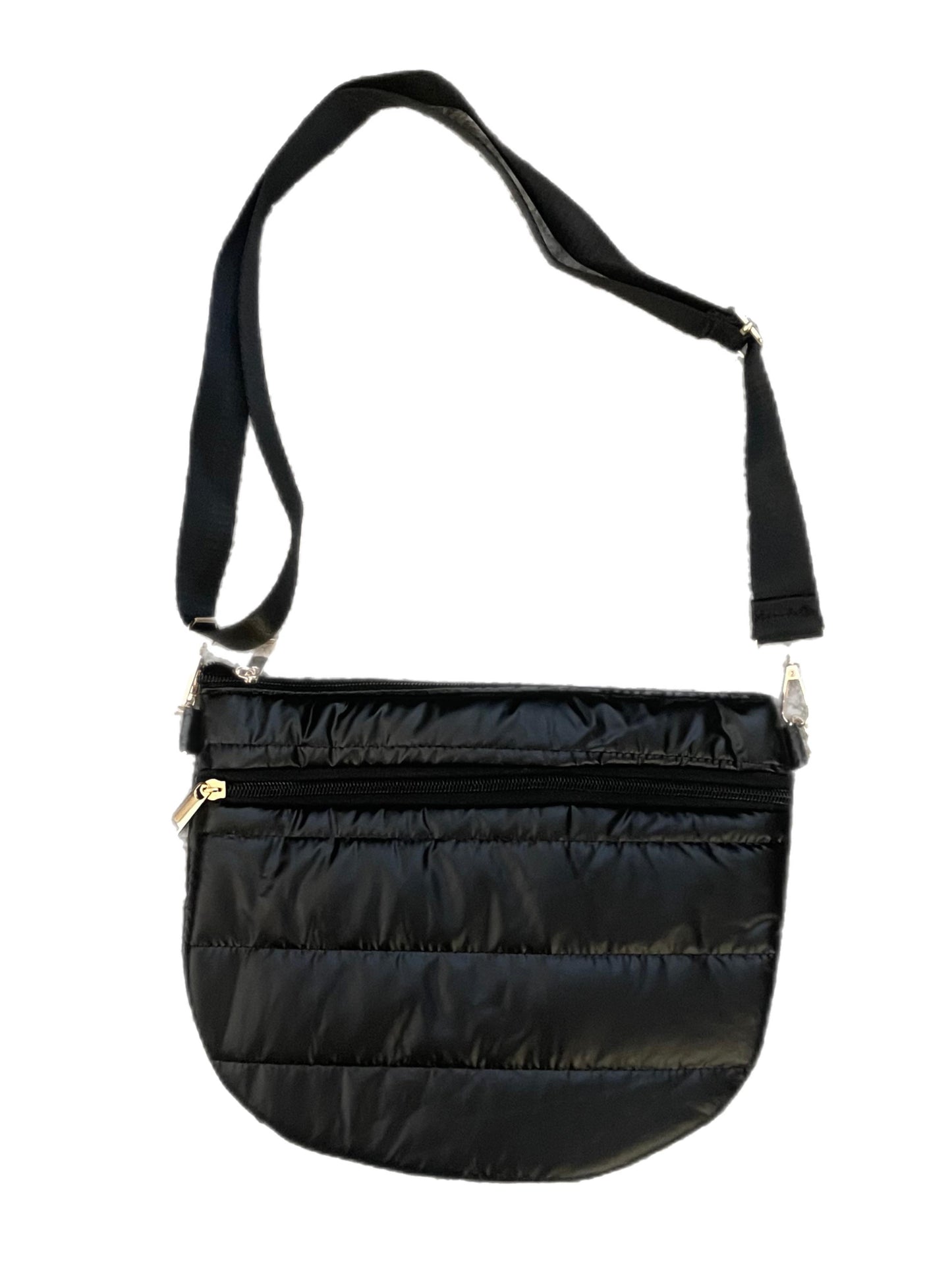 Horizontal Puffer Crossbody Bag