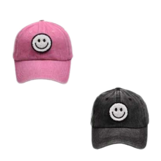 Kids Smiley Baseball Hat