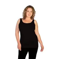 Skinnytees Basic Tank in Black