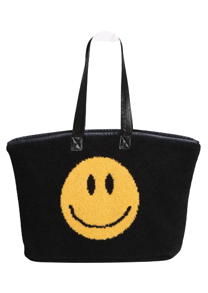 Sherpa Smiley Tote Bag