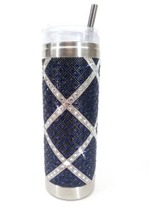 Jacqueline Kent Studded Tumbler in Navy Cross