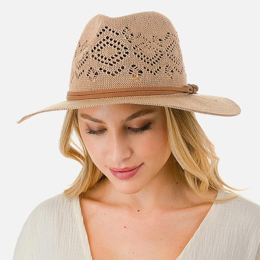 Diamond Cut Out Sun Hat