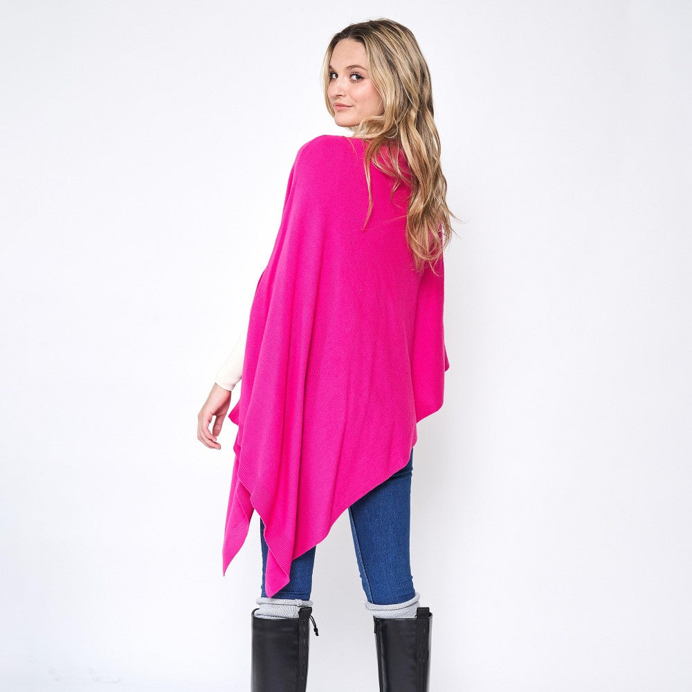 Scarf Poncho in Pink