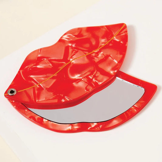 Lips Compact Mirror