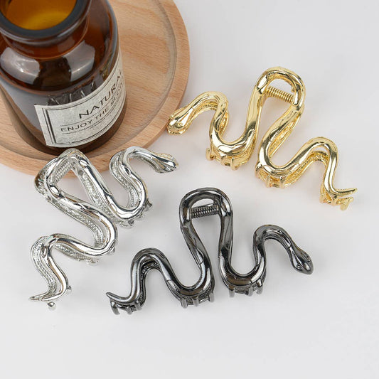 Snake-Shaped Hair Claw Clip