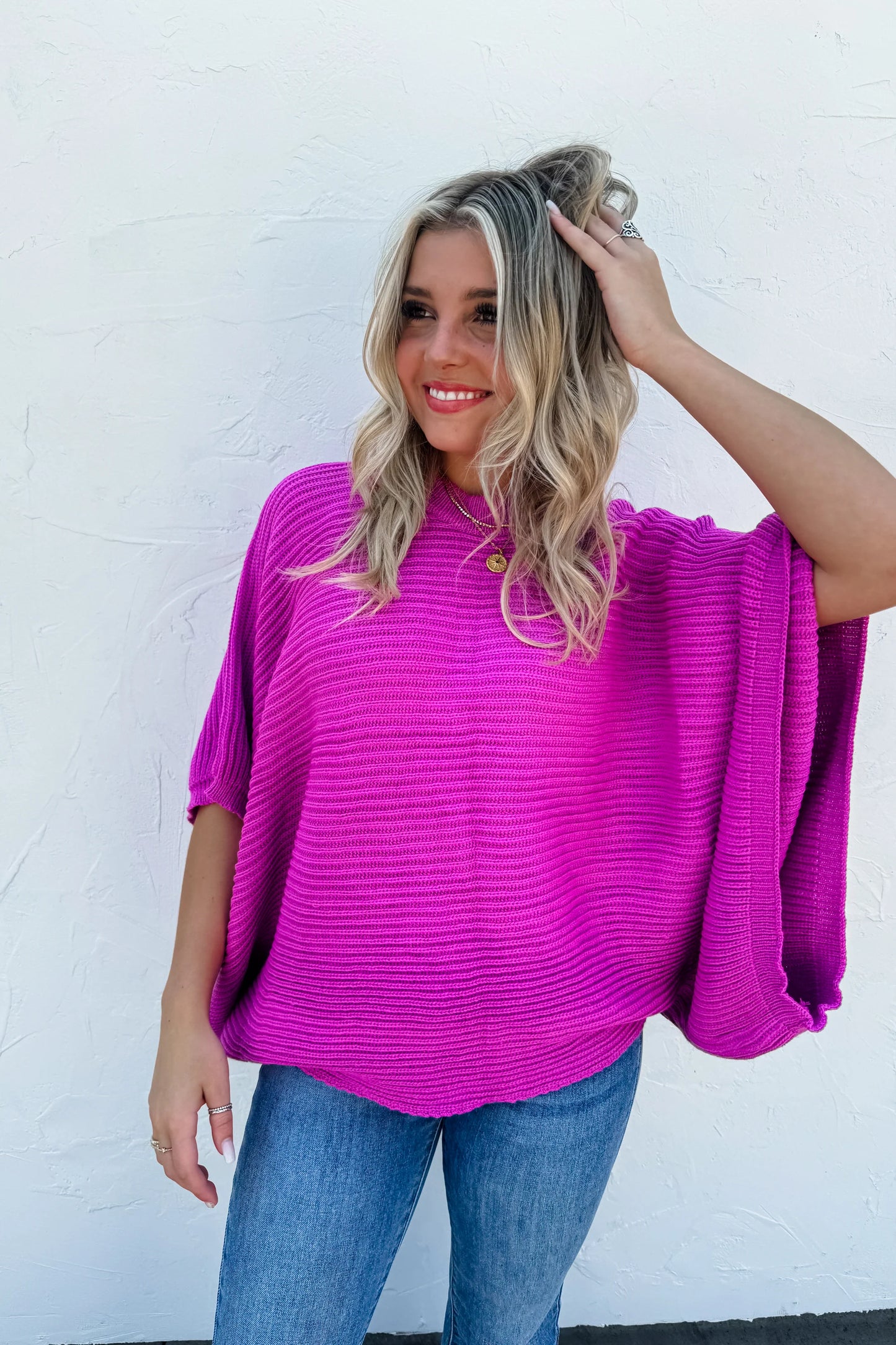 Pullover Bubble Poncho