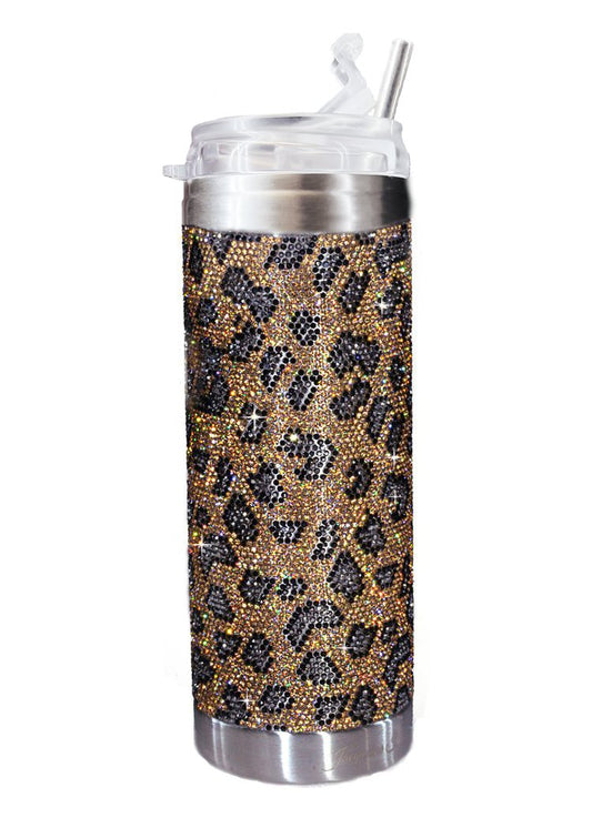 Jacqueline Kent Studded Tumbler in Leopard