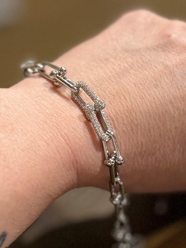 Horse Bit Link Tarnish & Water Resistant Bracelet