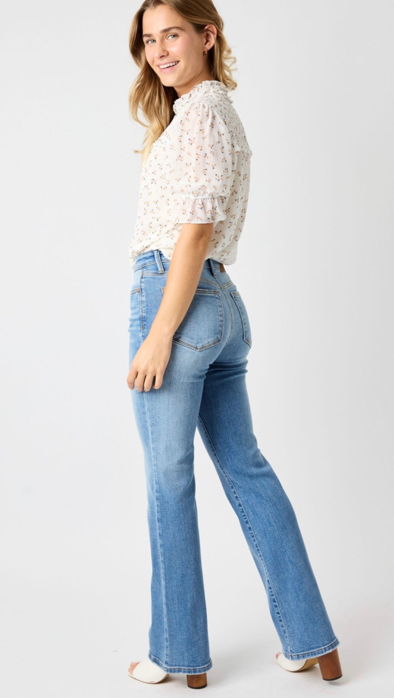 Judy Blue Mid Rise Vintage Bootcut Denim