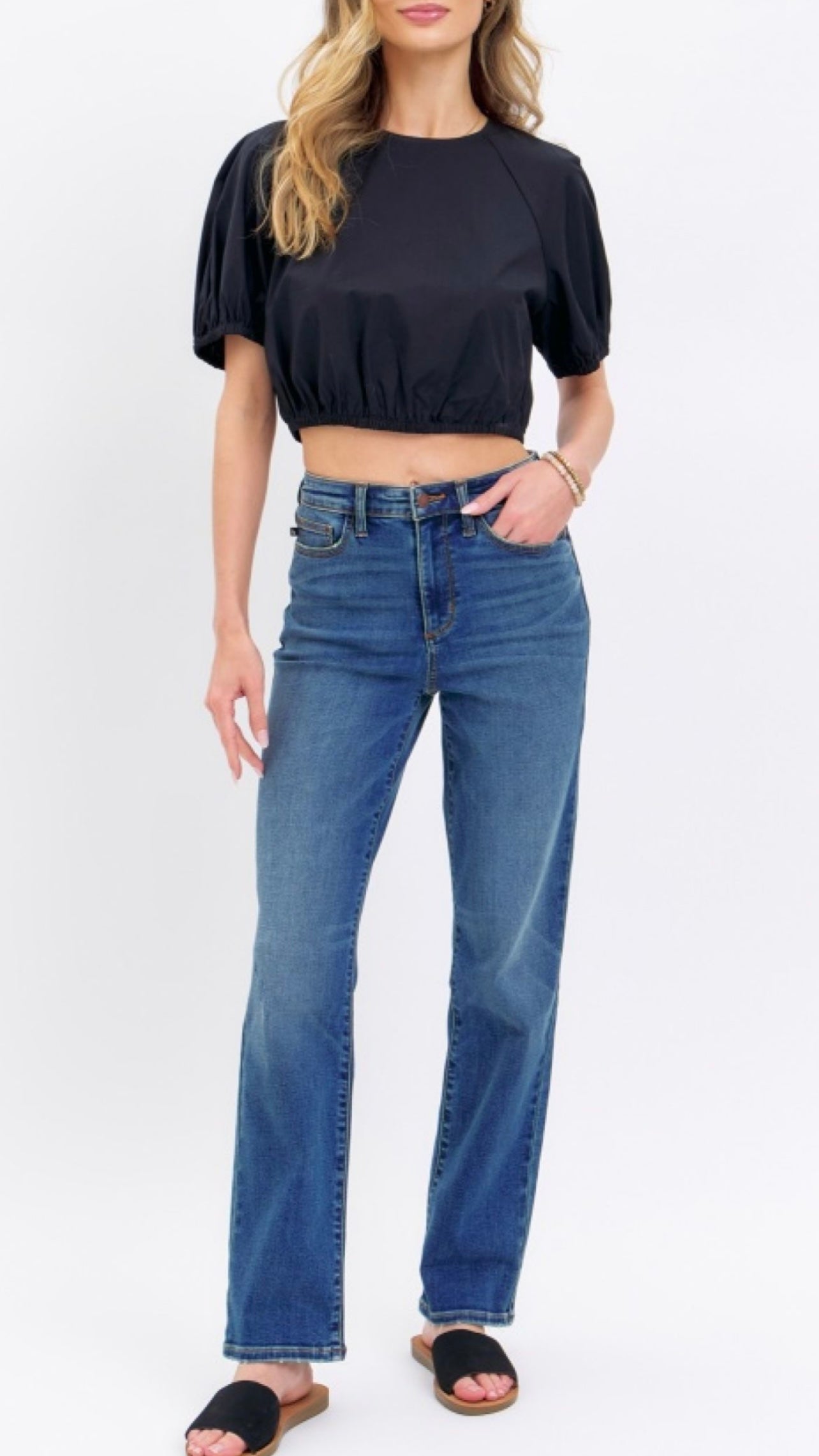 Judy Blue High Waist Straight Denim