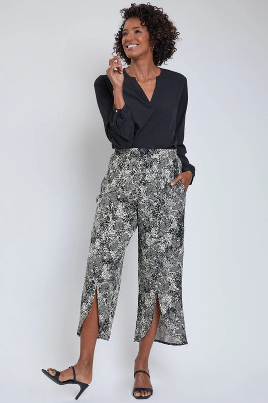 Rayon Front Slit Pant