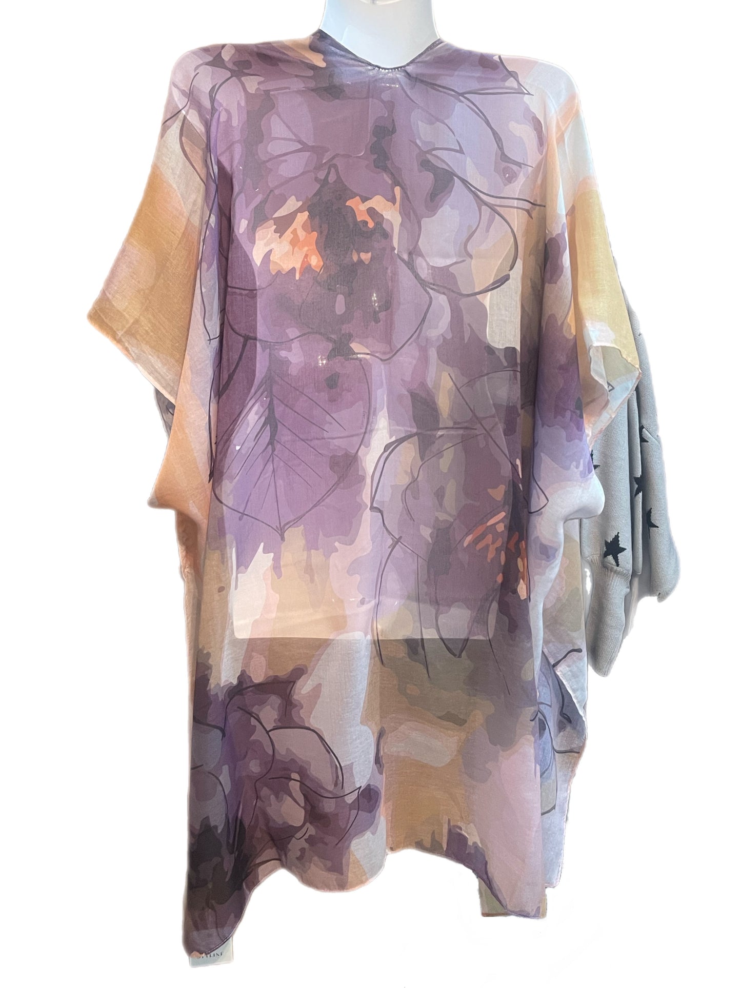 Lavender Floral Kimono