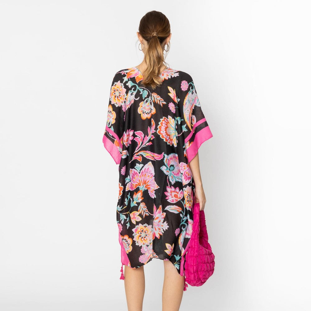 Paisley Floral Print Kimono