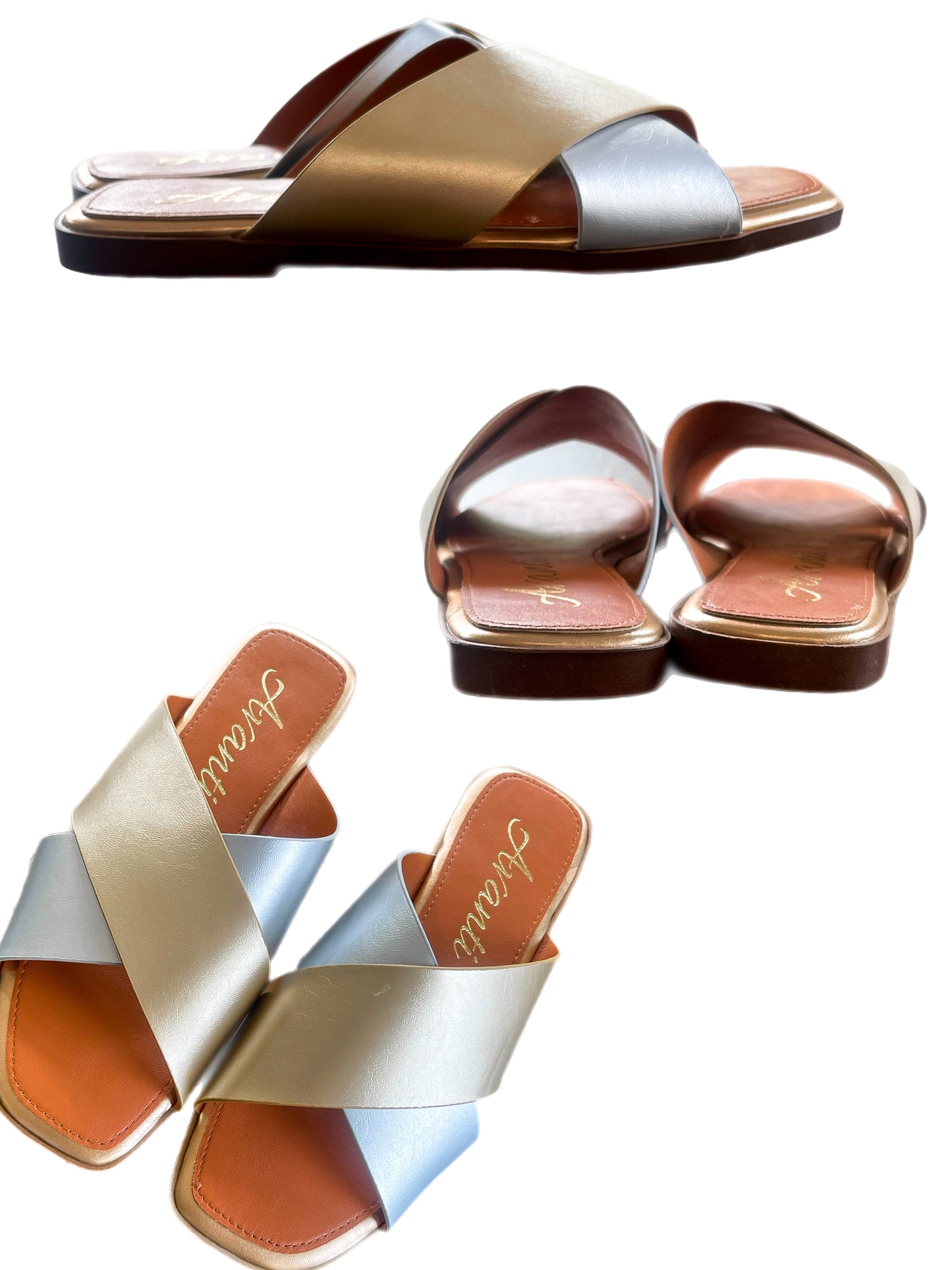 Gold & Silver Slide Sandal