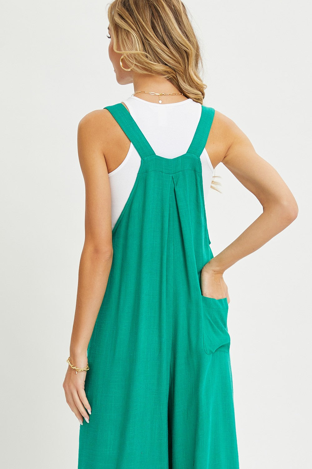 Overall Jumpsuit in Jade Green