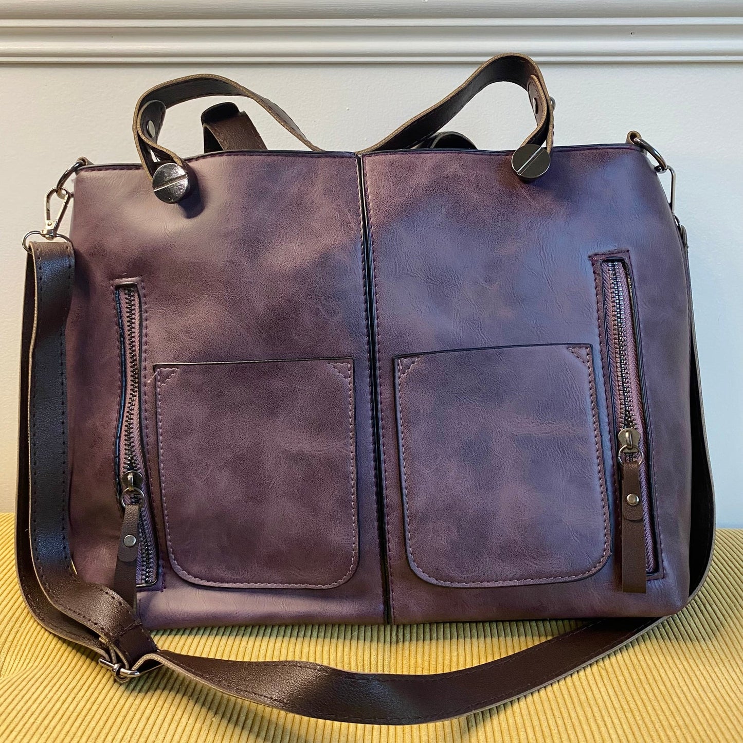 The Space For Everything Handbag in Plum