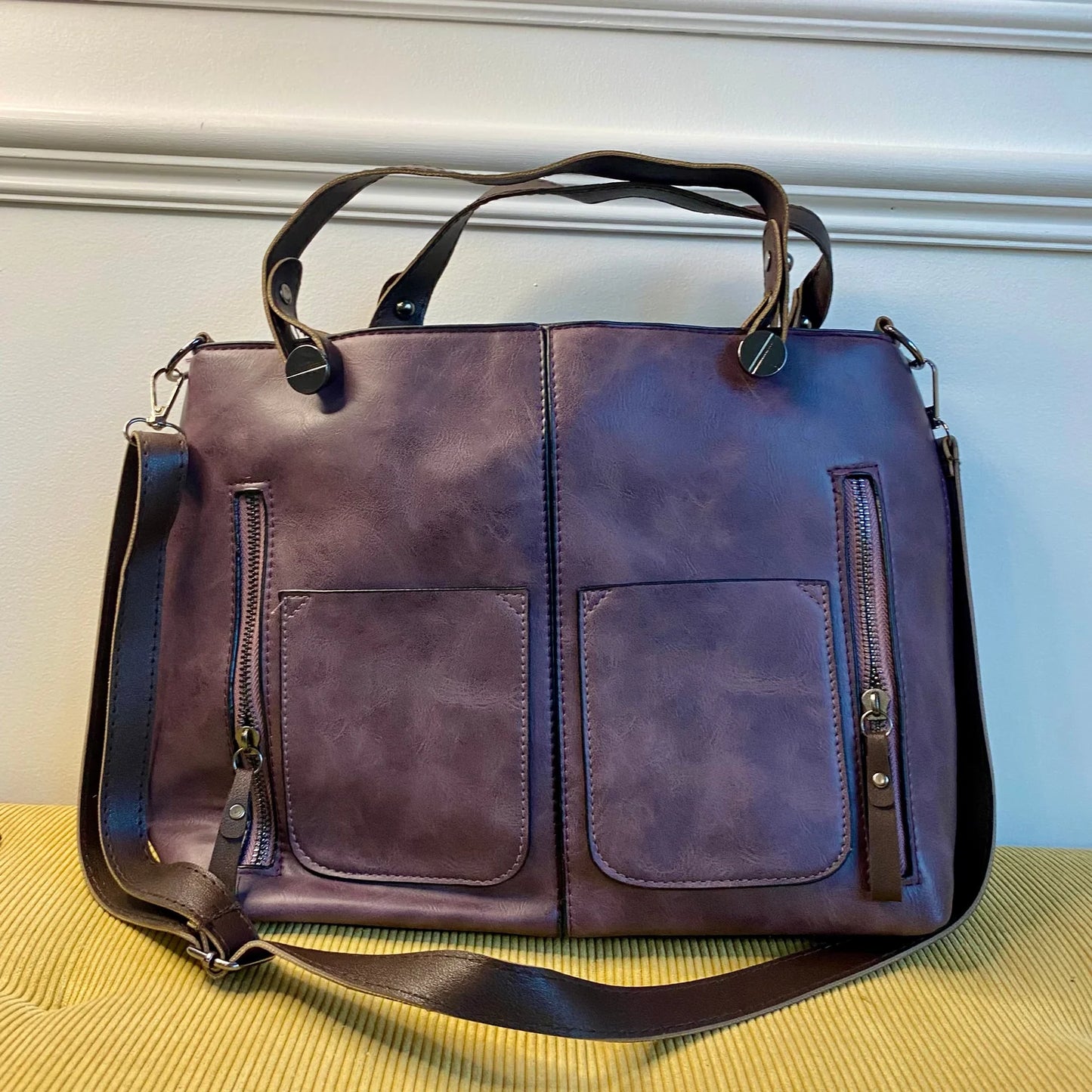 The Space For Everything Handbag in Plum