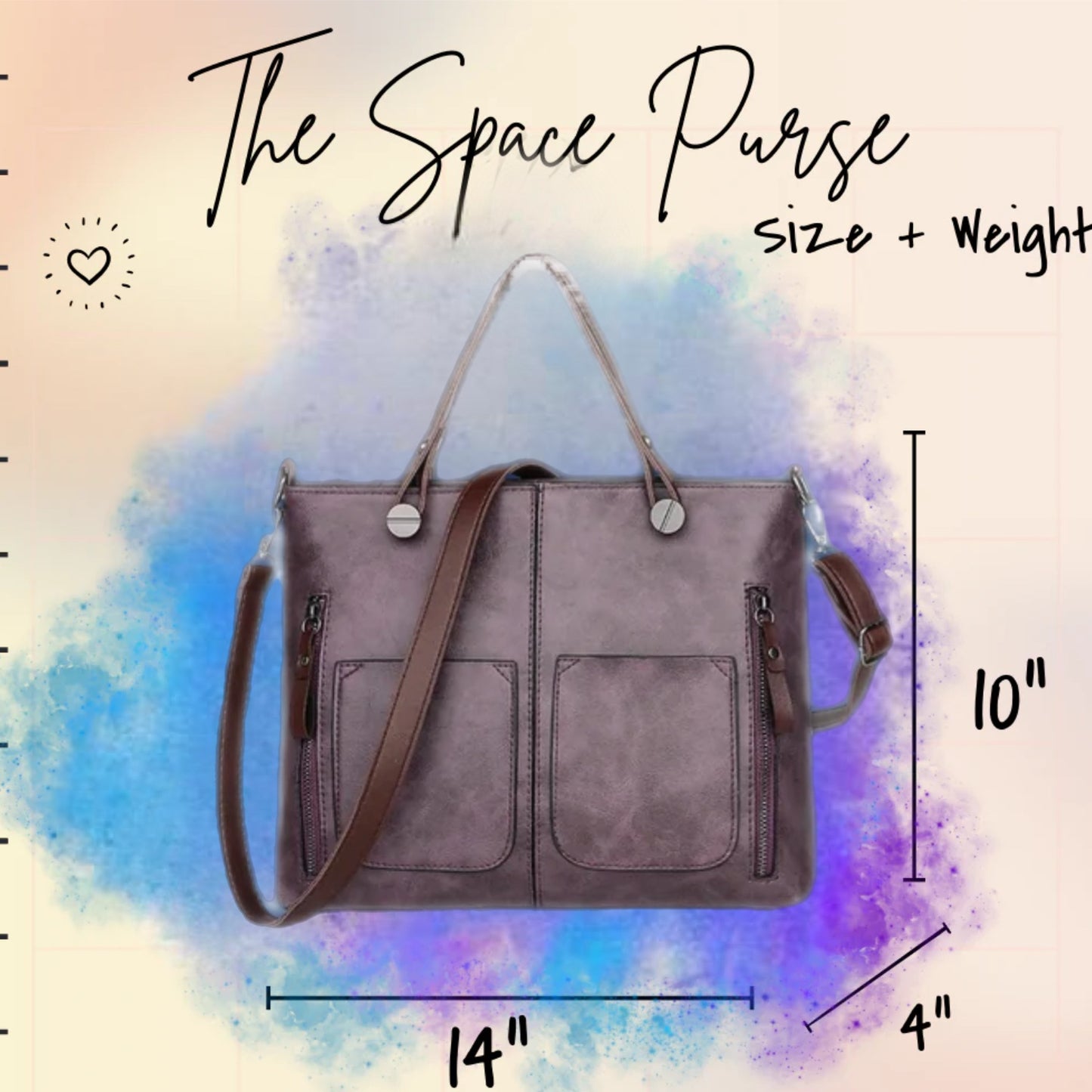 The Space For Everything Handbag in Plum