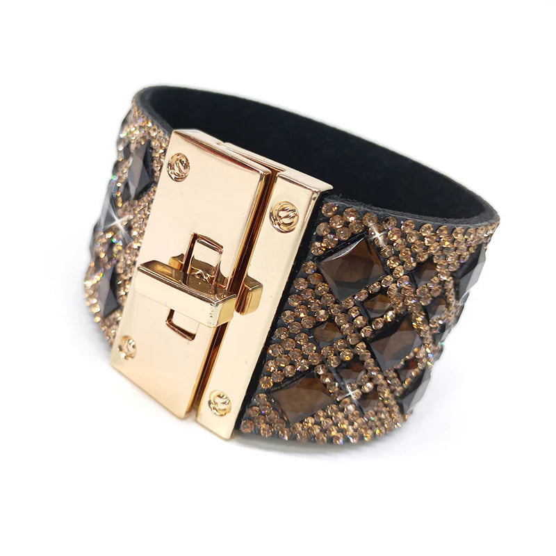 Jacqueline Kent Cuff Bracelet in Chocolate