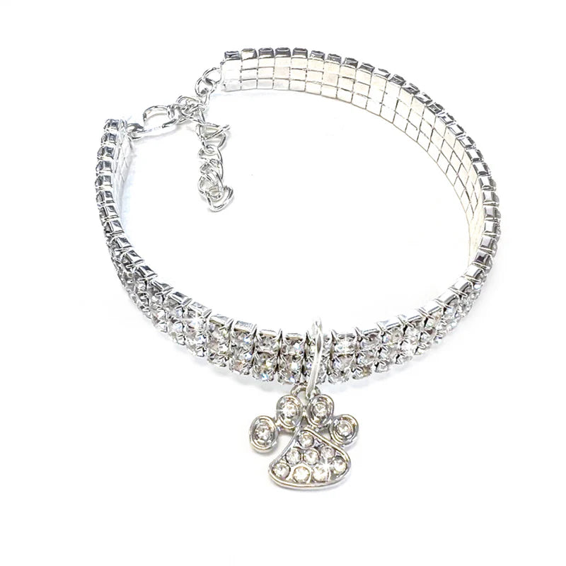 Jacqueline Kent Diamonds in the Ruff Pet Necklace - Paw