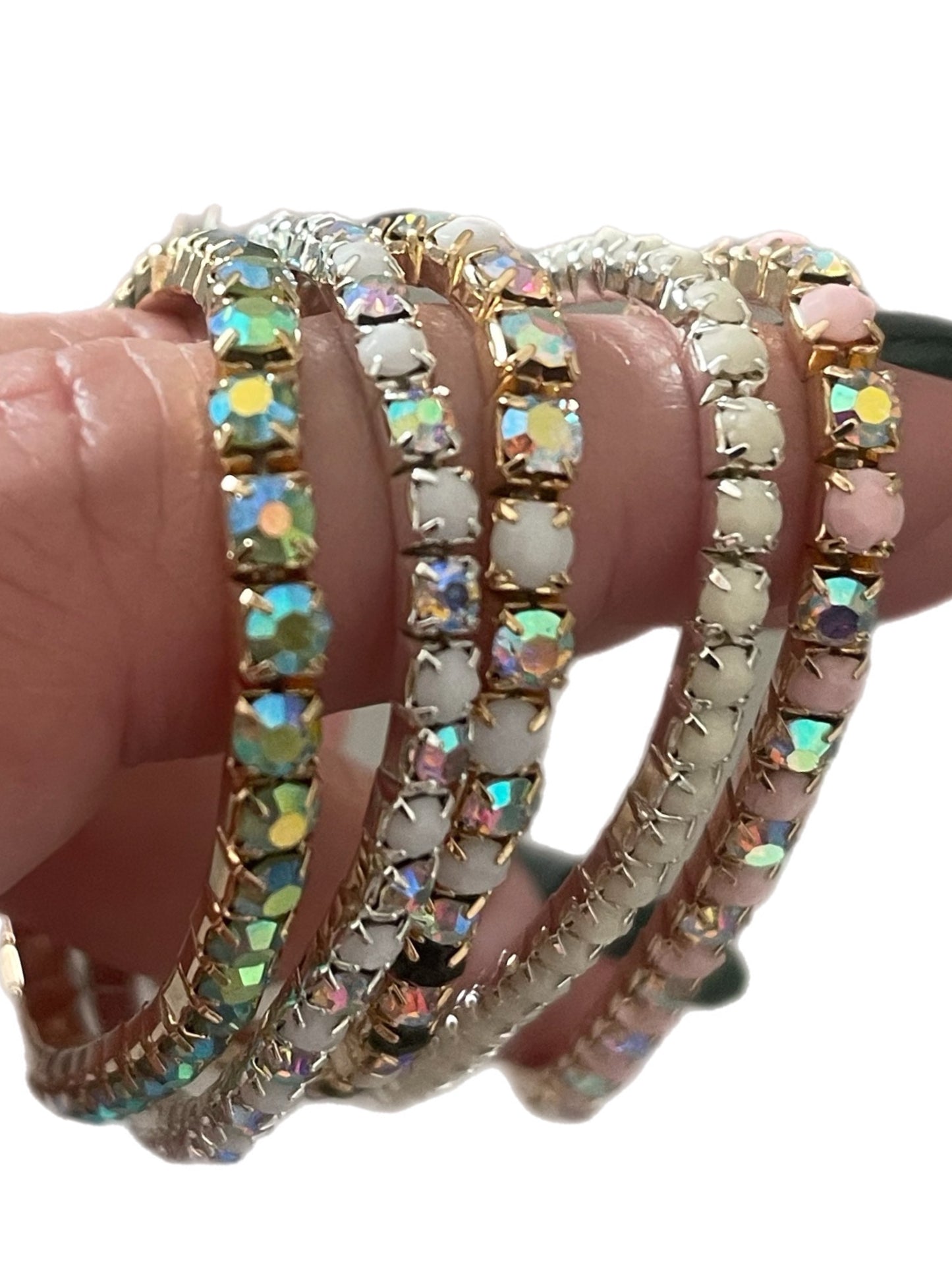 Jacqueline Kent Crystal Stretch Bracelet Set