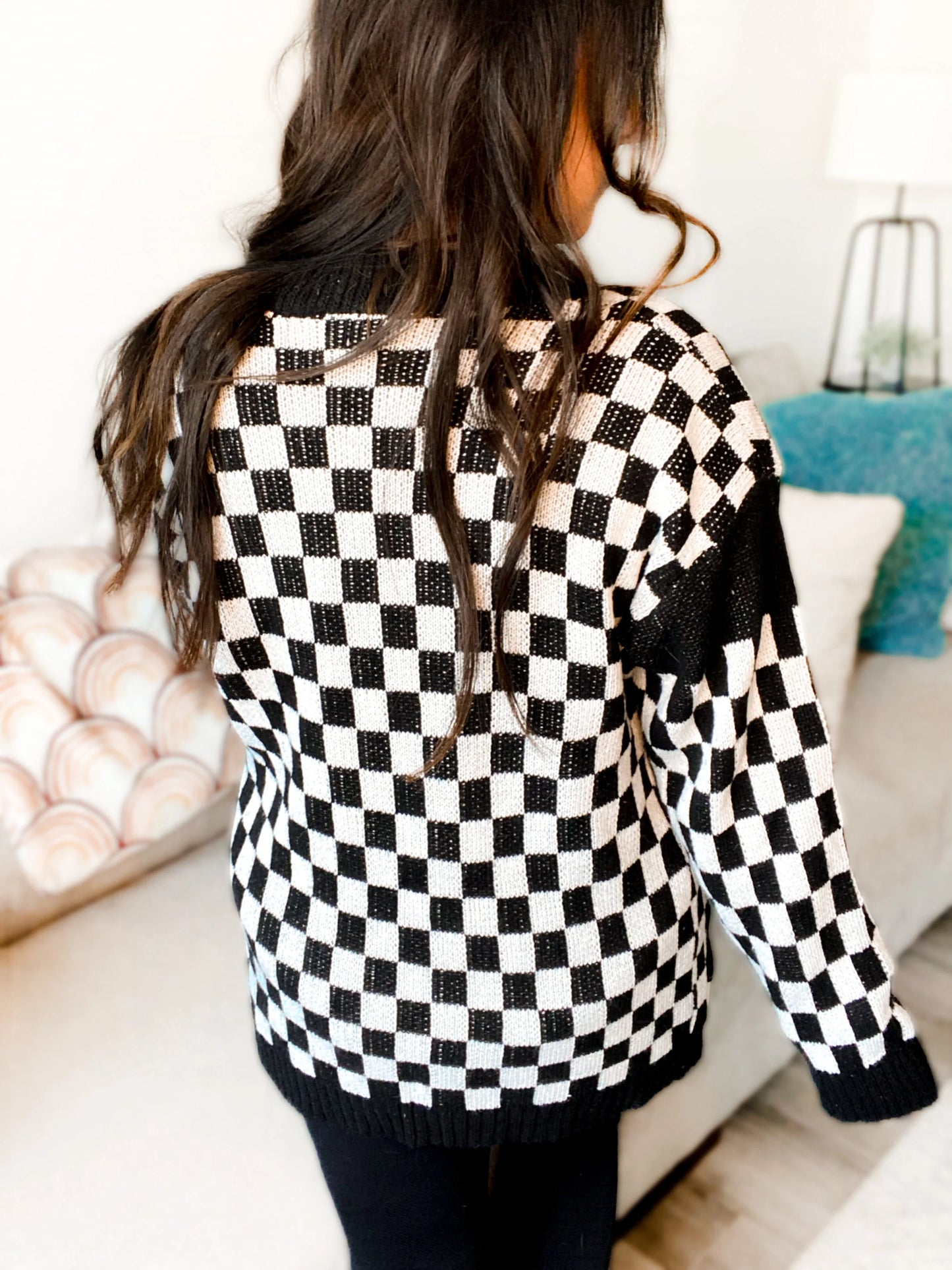 Black & White Varsity Cardigan