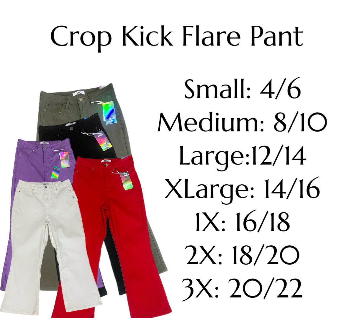 Crop Kick Flare Pant in Lilac