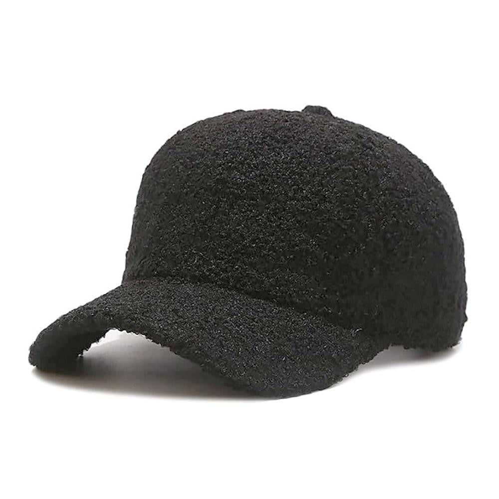 Sherpa Baseball Hat in Black