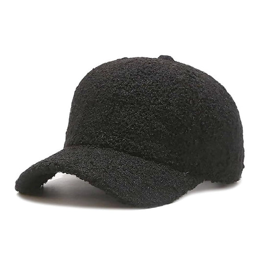 Sherpa Baseball Hat in Black