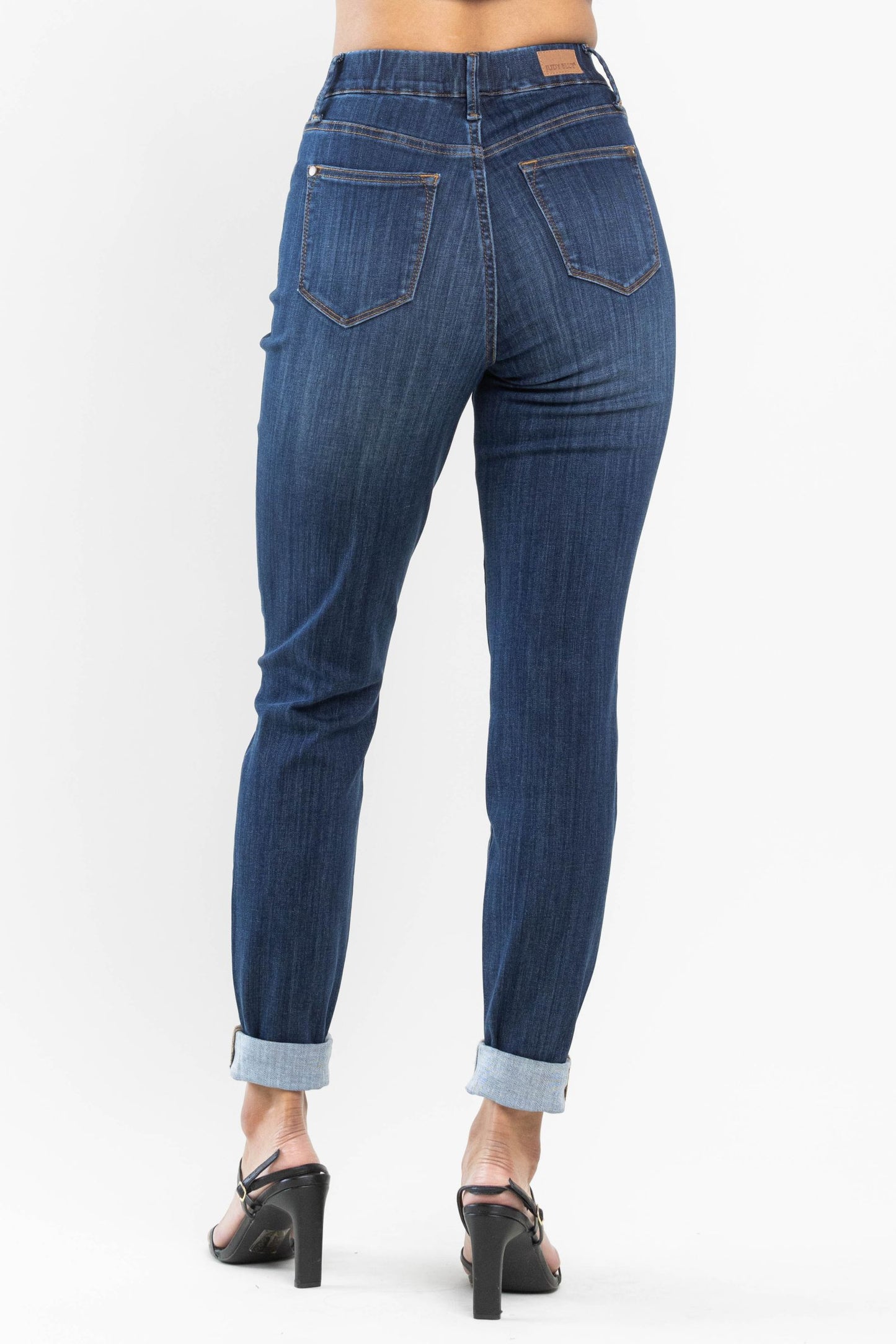 Judy Blue High Waist Pull On Slim Straight Denim