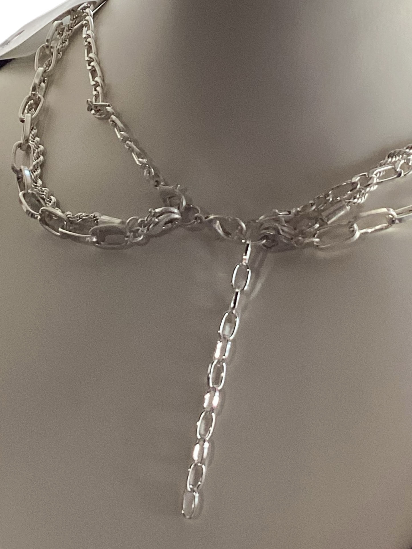 Triple Duty 3 in 1 Necklace in Silver