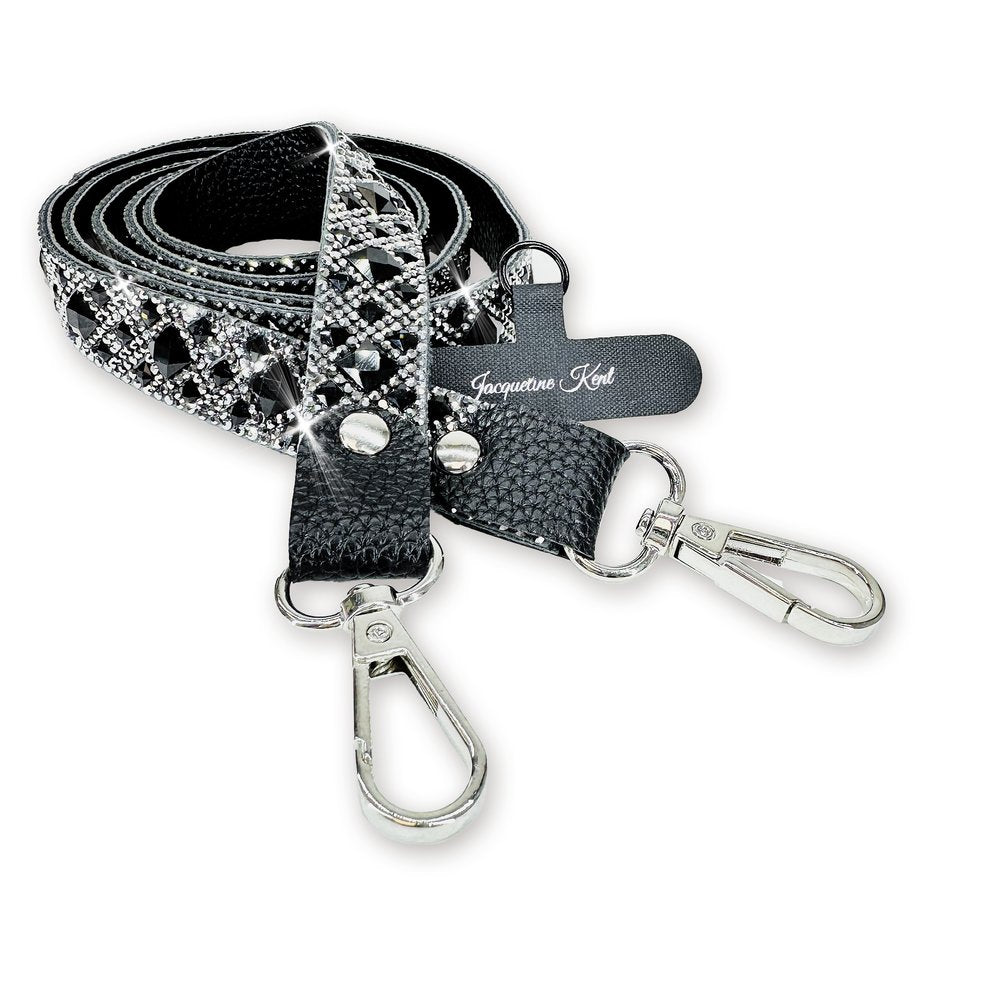 Jacqueline Kent Crossbody Lanyard in Black Ice