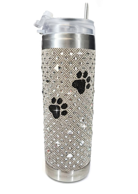 Jacqueline Kent Studded Tumbler in AB Black Paws