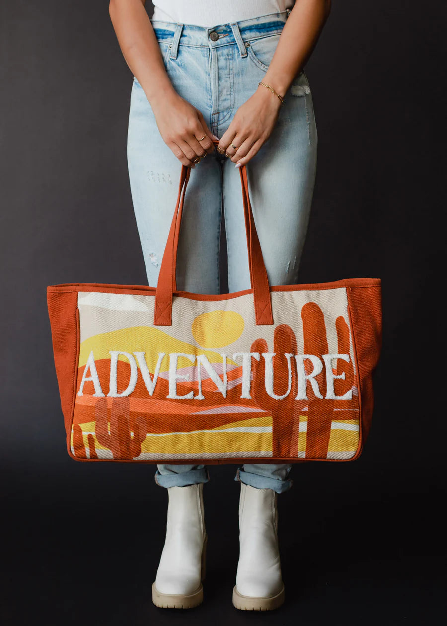 Adventure Woven Tote Bag